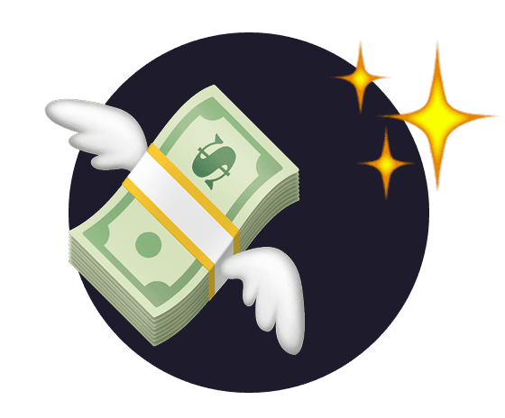 You get real money for your referals